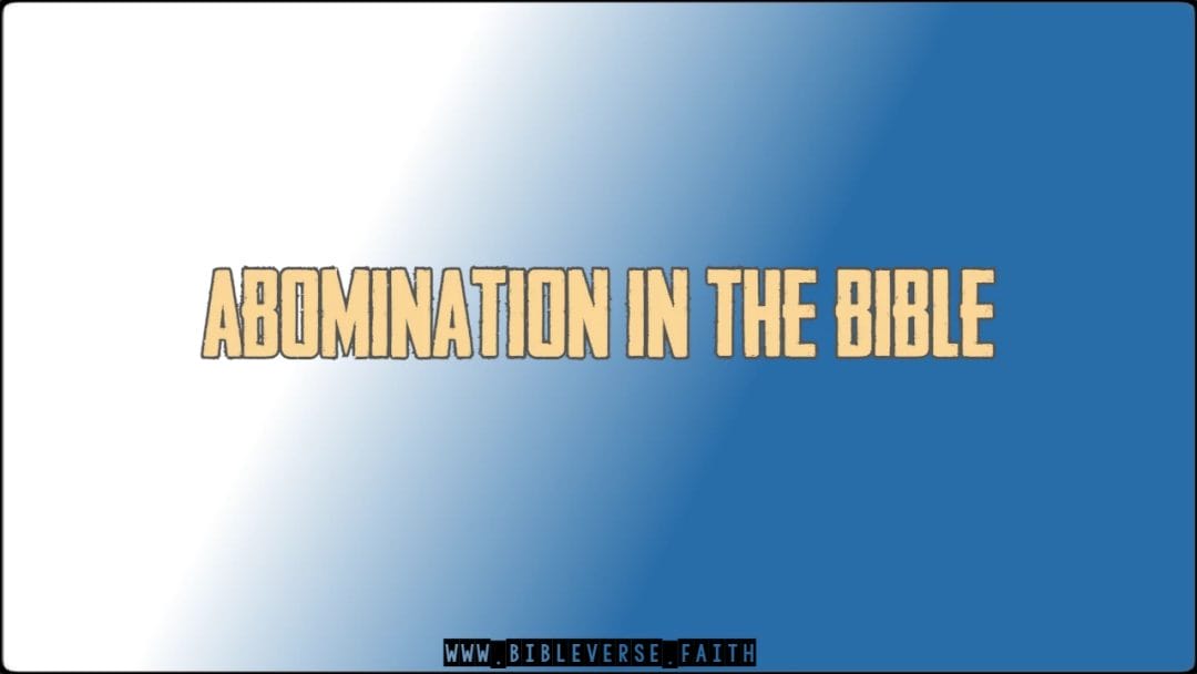 abomination in the bible