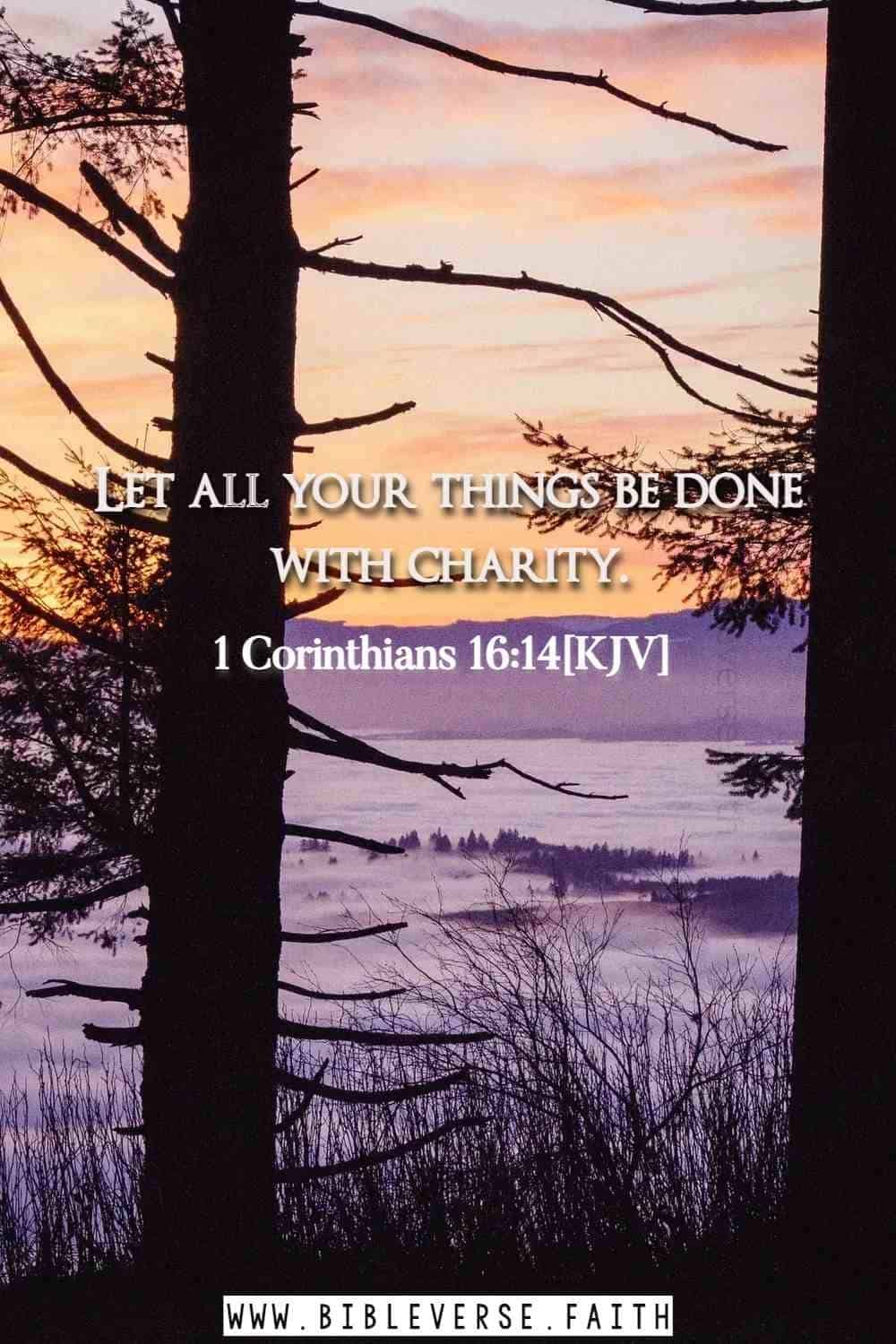 1 corinthians 16 14[kjv] Bible Verse On Brotherly Love