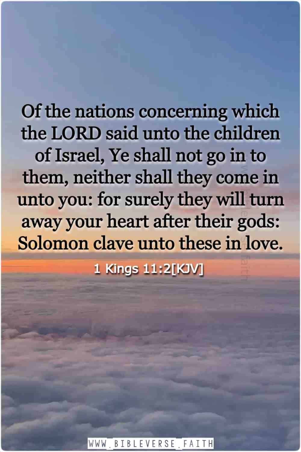 1 kings 11 2[kjv] god is love scripture