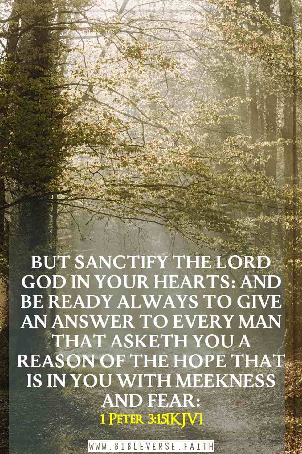 1 peter 3 15[kjv] bible verses about hope in hard times