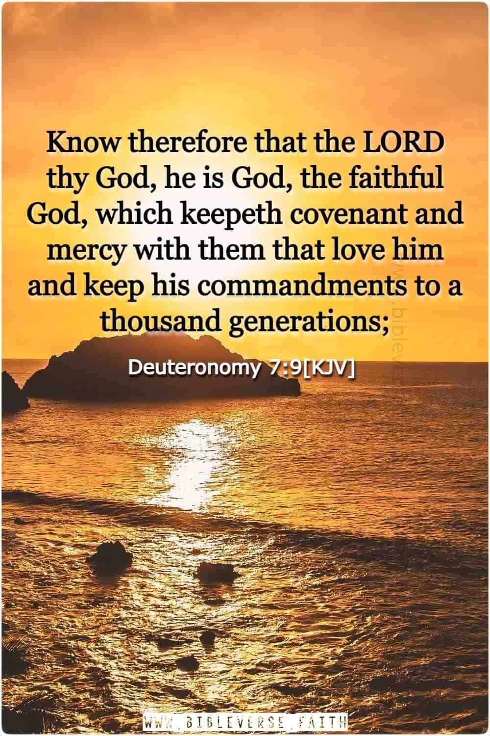 deuteronomy 7 9[kjv] god is love scripture