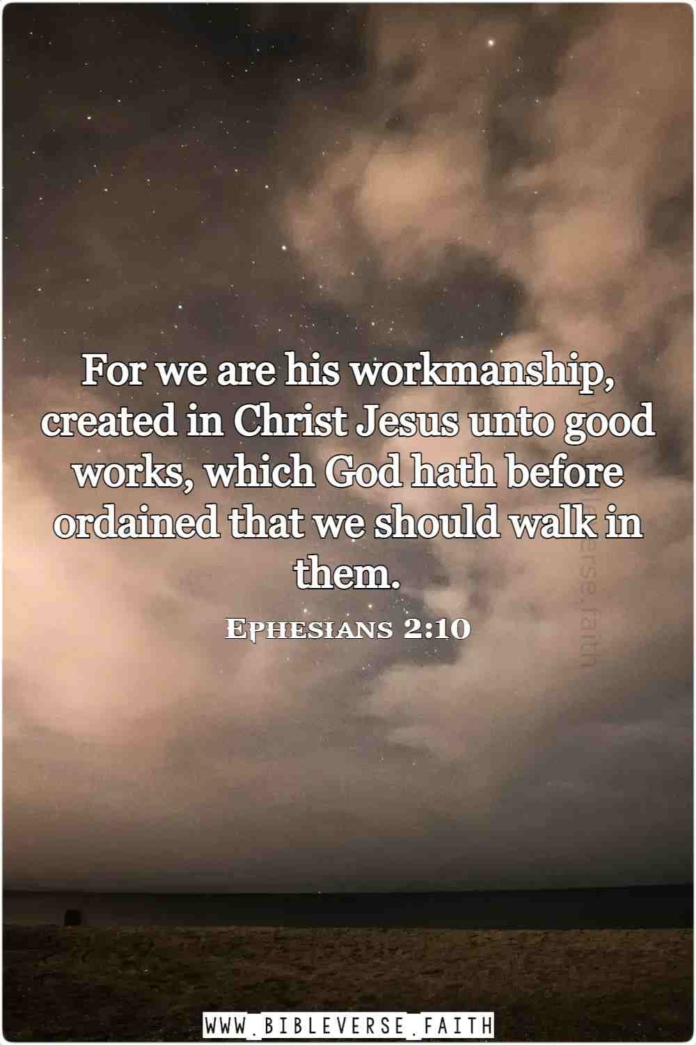 ephesians 2 10 bible verses about trusting god's plan
