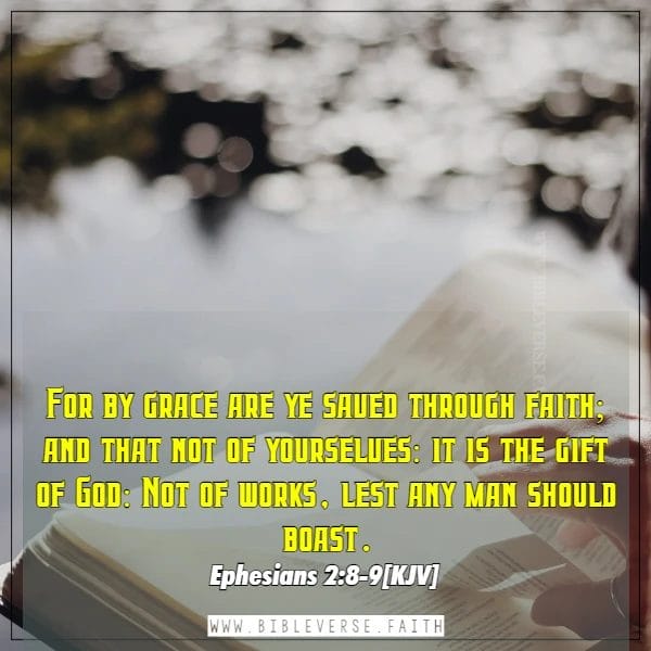 ephesians 2 8 9[kjv] walk by faith bible verse images