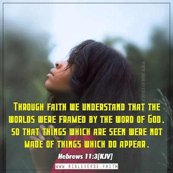 hebrews 11 3[kjv] walk by faith bible verse images
