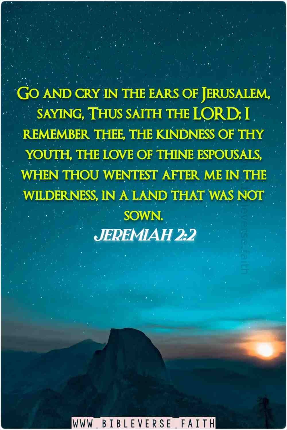 jeremiah 2 2 bible verses about god's love