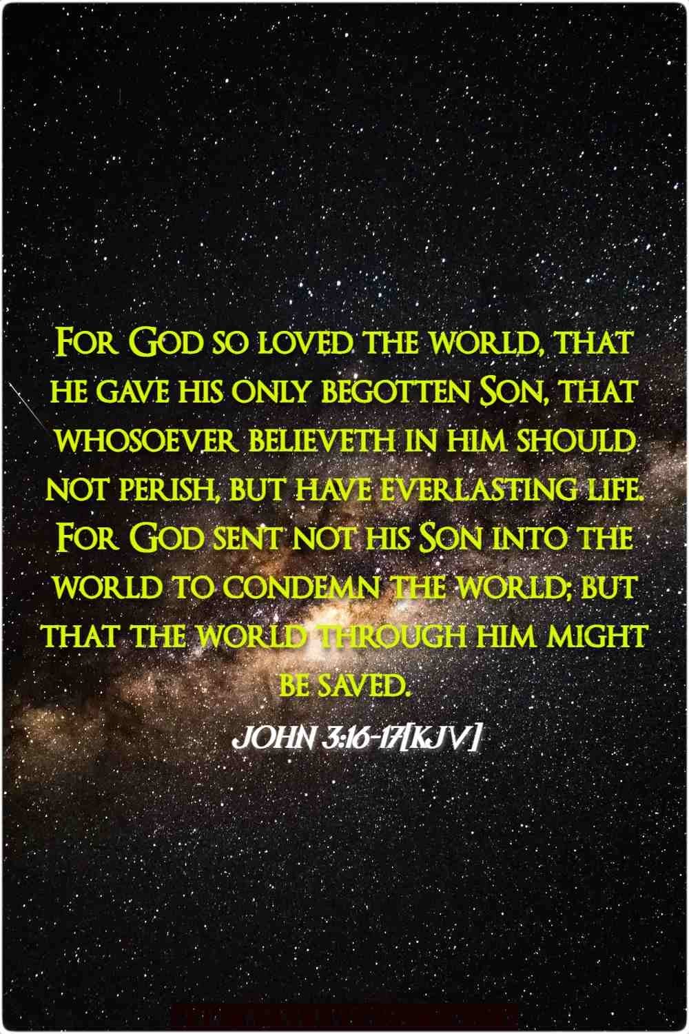 john 3 16 17[kjv] jesus quotes about love