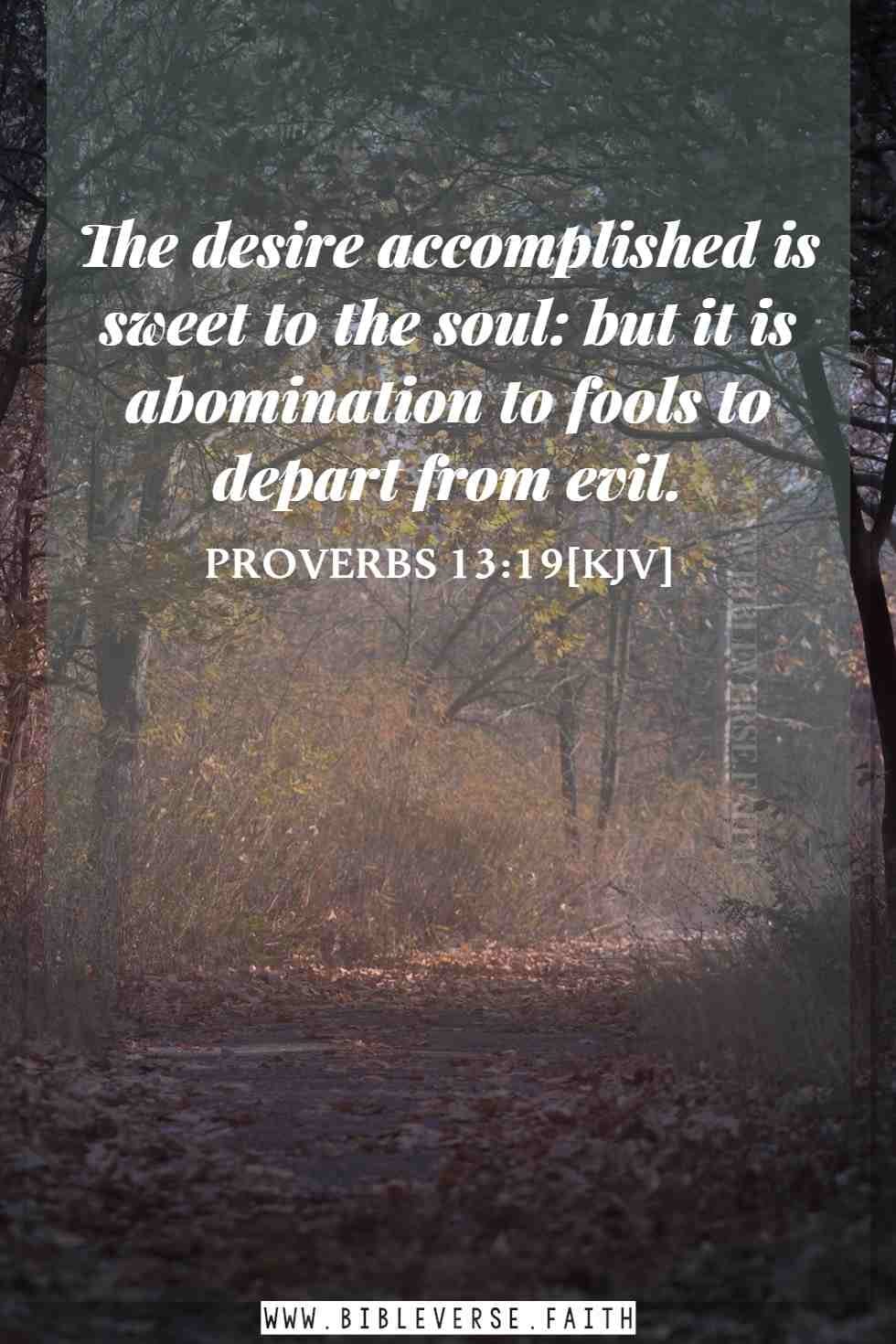 proverbs 13 19[kjv] abomination in the bible