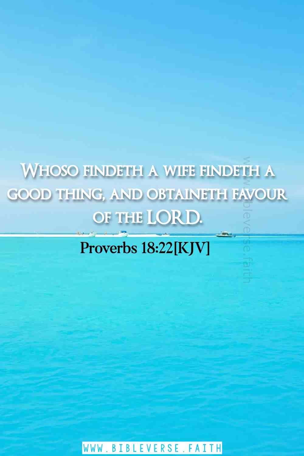  proverbs 18 22[kjv] bible verse about relationship with boyfriend and girlfriend