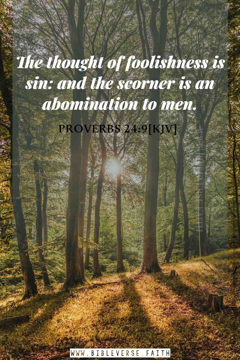 proverbs 24 9[kjv] abomination in the bible