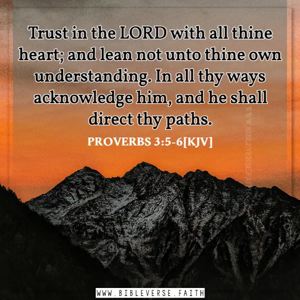 proverbs 3 5 6[kjv] faith can move mountains bible verse