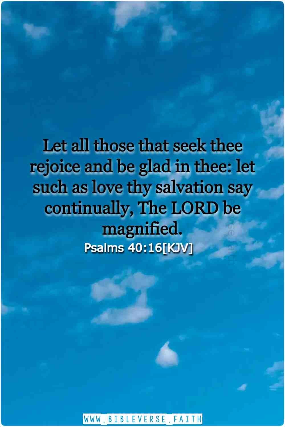 psalms 40 16[kjv] god is love verse