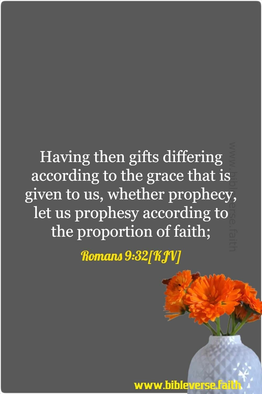 romans 12 6[kjv] by grace through faith verse