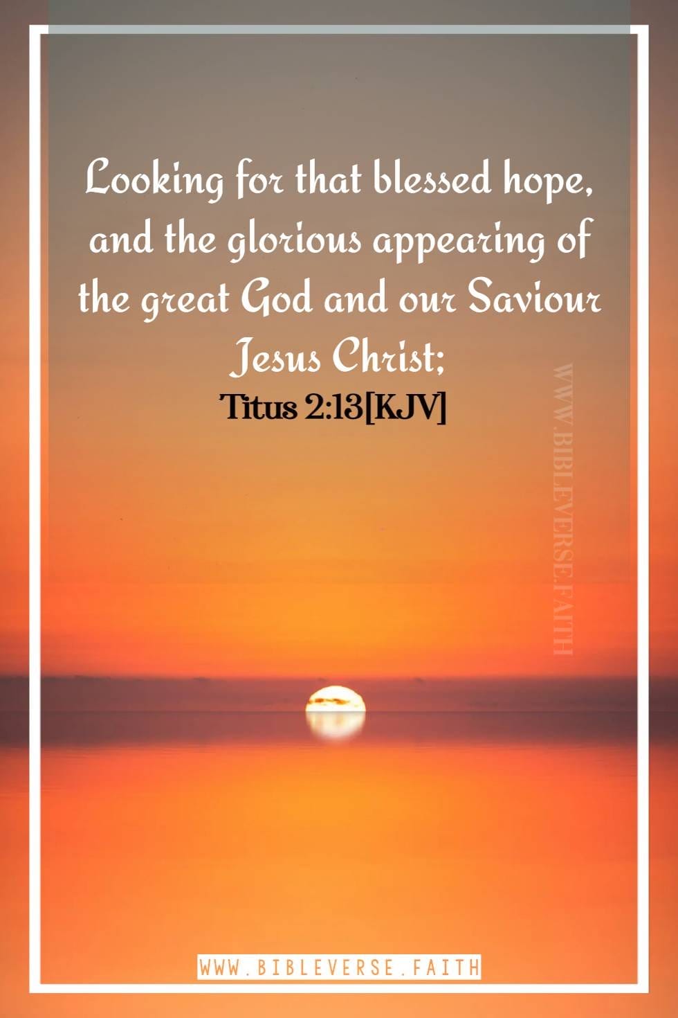 titus 2 13[kjv] bible verse about hope for the future