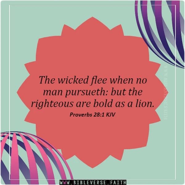 proverbs 28 1 kjv bible verses about boldness