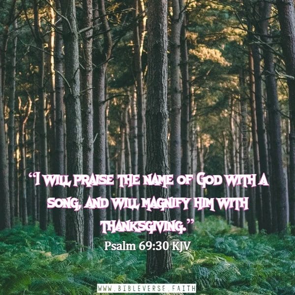 psalm 69 30 kjv thanksgiving quotes to god