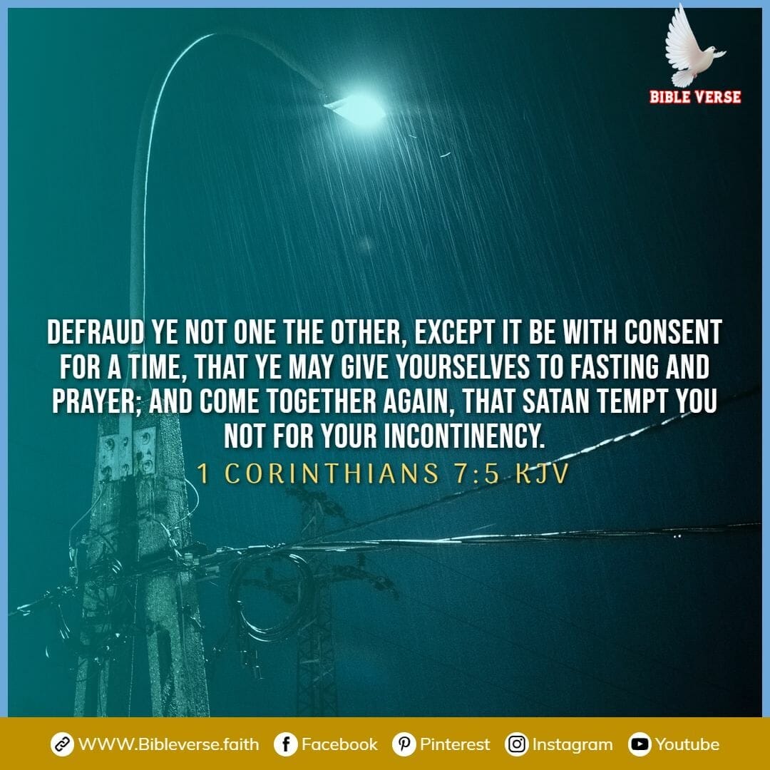1 corinthians 7 5 kjv bible verses about fasting