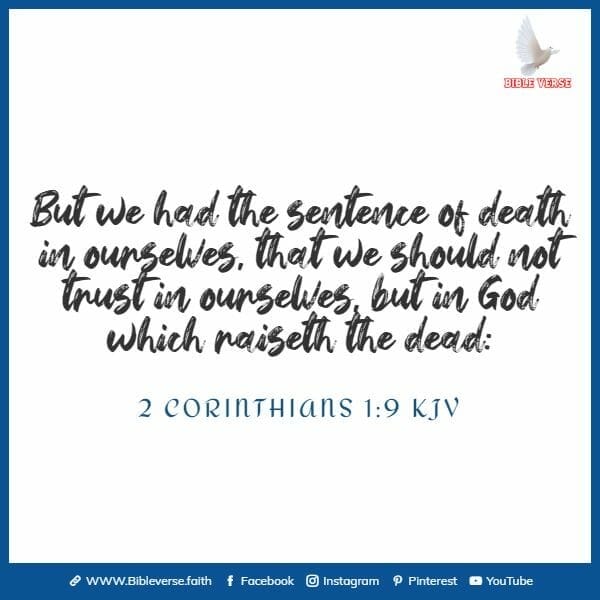 2 corinthians 1 9 kjv bible verse about believing in yourself