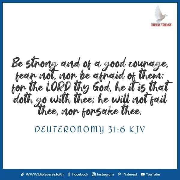 deuteronomy 31 6 kjv bible verse about believing in yourself