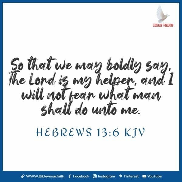 hebrews 13 6 kjv bible verse about believing in yourself