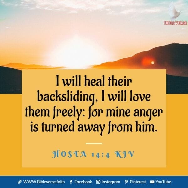 hosea 14 4 kjv prayer for healing bible verse