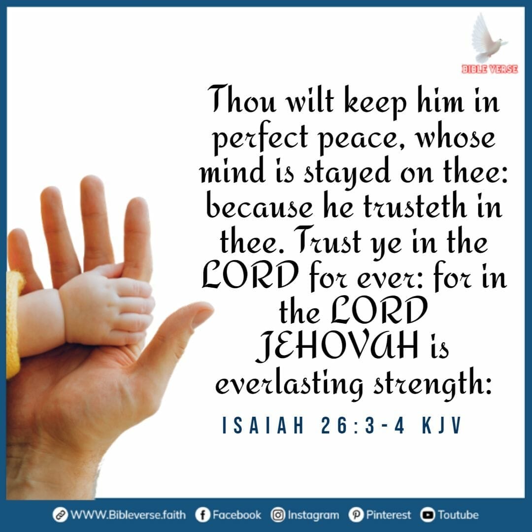 isaiah 26 3 4 kjv bible verses about trust