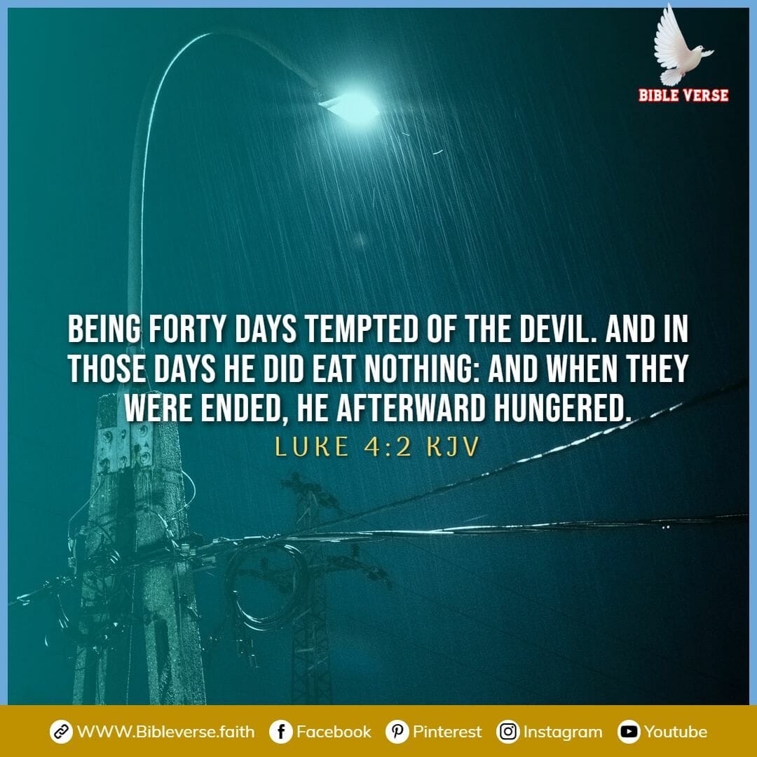 luke 4 2 kjv bible verses about fasting