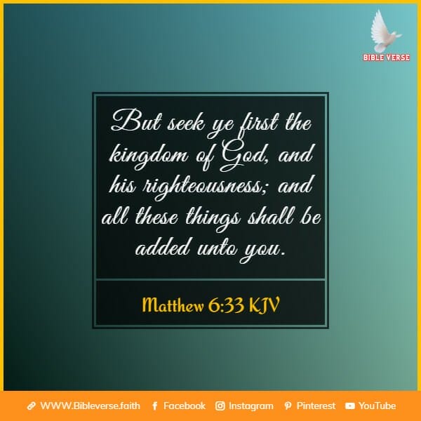 matthew 6 33 kjv bible verses about strength