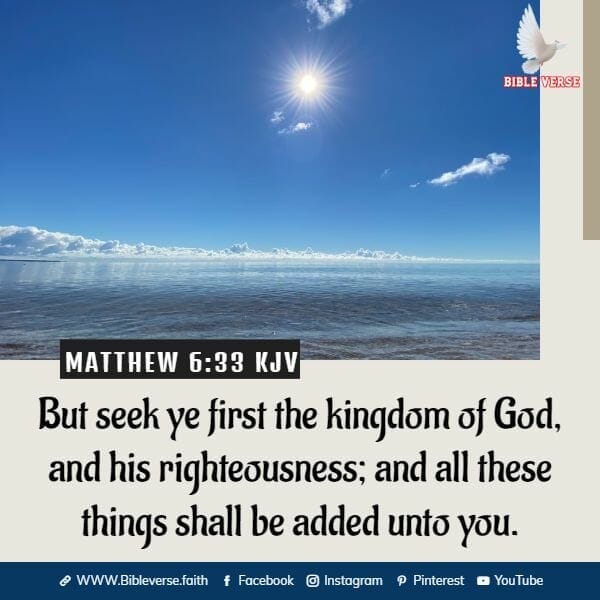 matthew 6 33 kjv bible verses for healing and strength