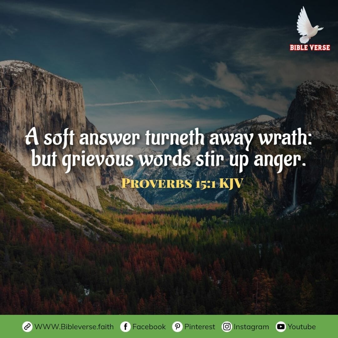 proverbs 15 1 kjv bible verses about anger