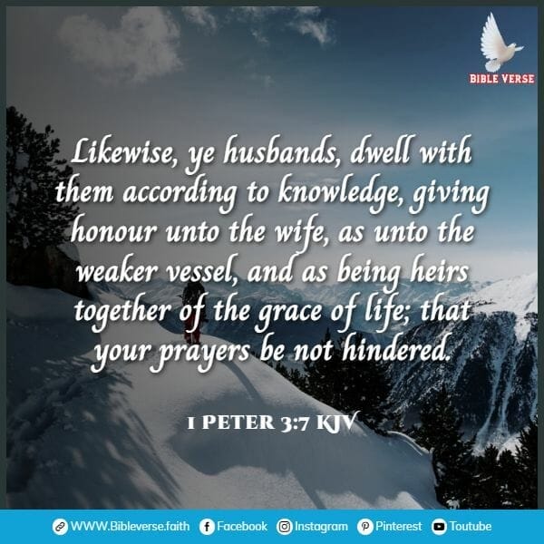 1 peter 3 7 kjv bible verses about relationship