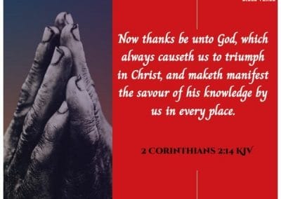 2 corinthians 2 14 kjv bible verses about being thankful for blessings