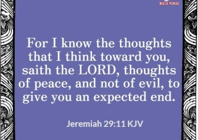 jeremiah 29 11 kjv bible verses about blessings and prosperity