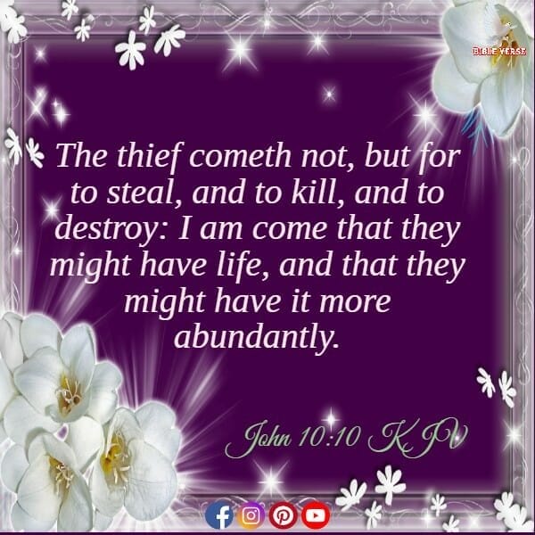 john 10 10 kjv bible verses about death and life