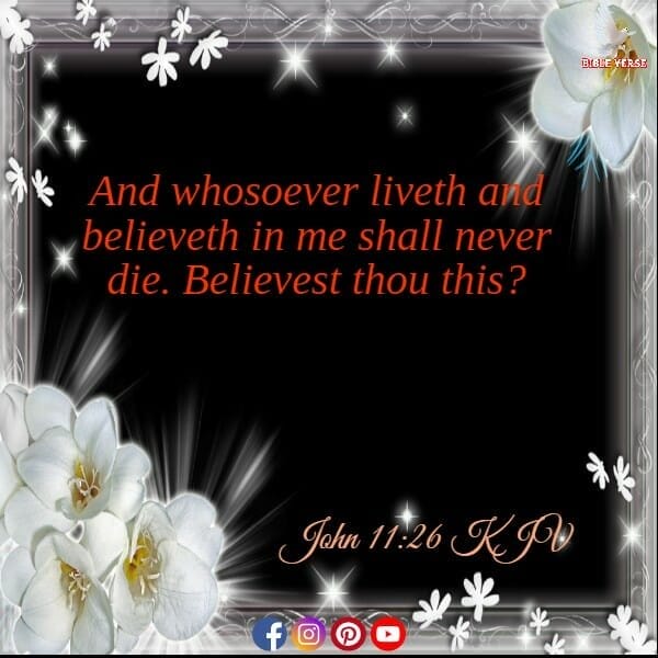 john 11 26 kjv bible verses about death and life