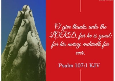psalm 107 1 kjv bible verses about being thankful for blessings