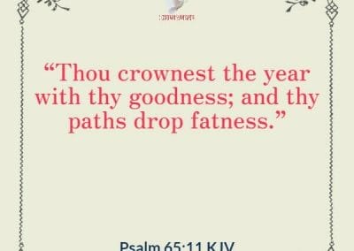 psalm 65 11 kjv bible verses about overflowing blessings