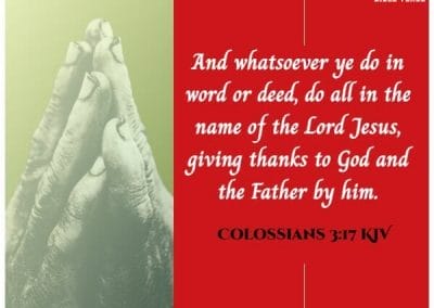 colossians 3 17 kjv bible verses about being thankful for blessings