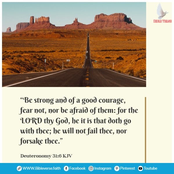 deuteronomy 31 6 kjv encouraging bible verses about strength