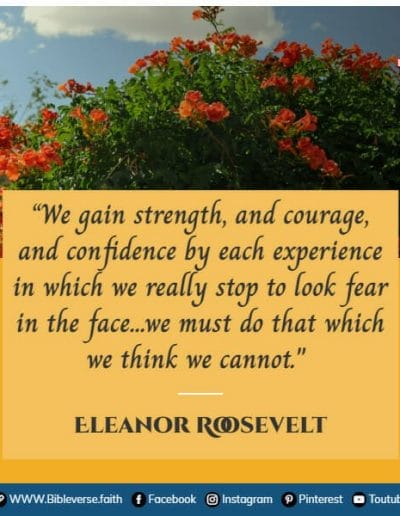 eleanor roosevelt motivational christian quotes about life and trusting god
