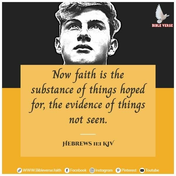hebrews 11 1 kjv faith hope and love bible verse