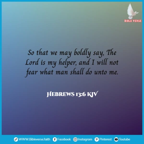 hebrews 13 6 kjv bible verses for anxiety and stress