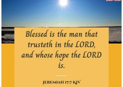 jeremiah 17 7 kjv bible verse about faith and hope