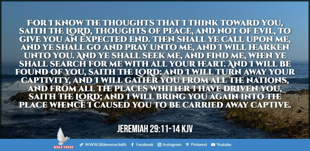 jeremiah 29 11 14 kjv bible verses about encouragement