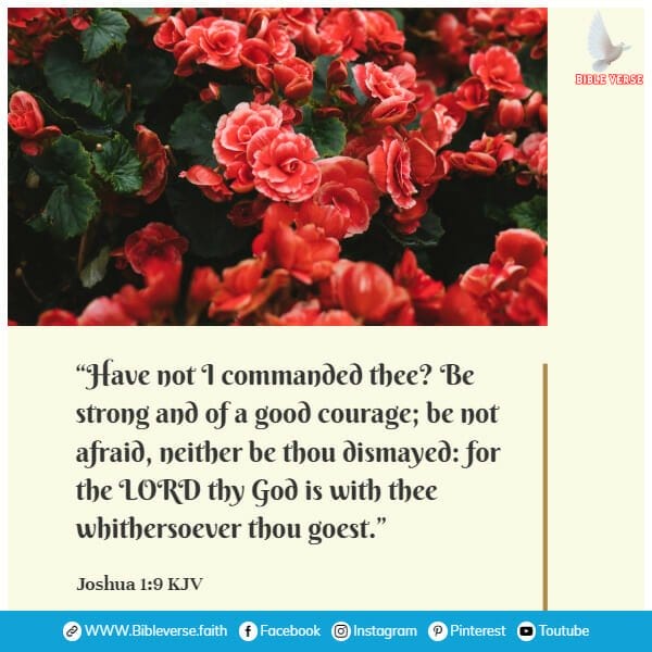 joshua 1 9 kjv encouraging bible verses about strength