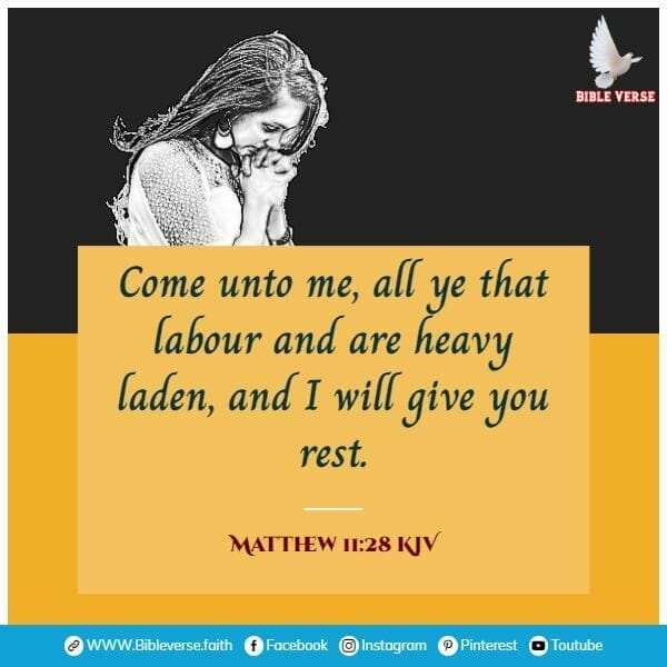 matthew 11 28 kjv bible verses about hope and strength