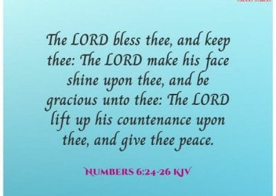 numbers 6 24 26 kjv bible verses for birthday wishes