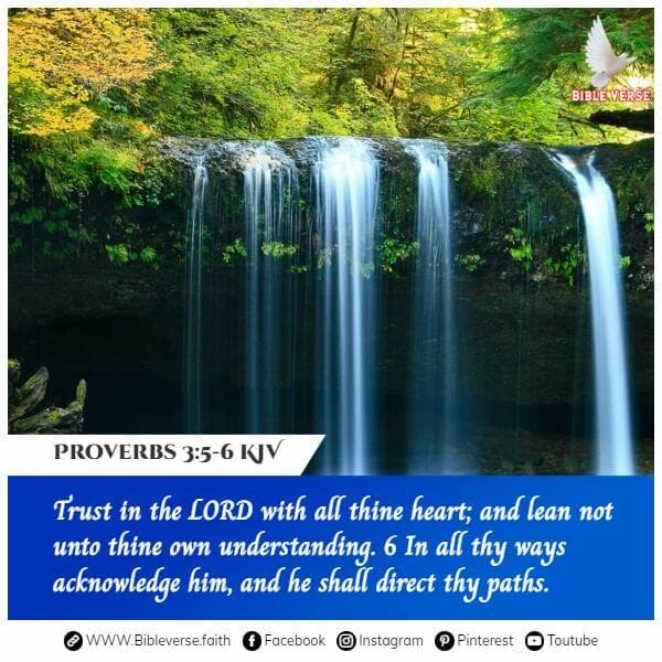 proverbs 3 5 6 kjv bible verses on courage