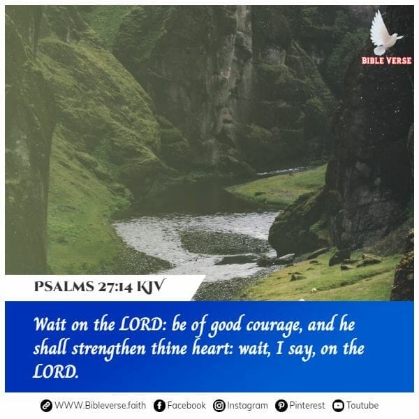 psalms 27 14 kjv bible verses on courage
