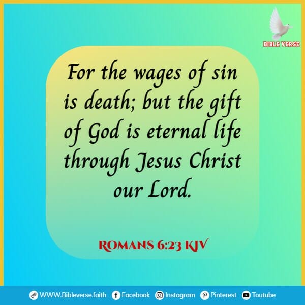 romans 6 23 kjv bible verses about death and grief