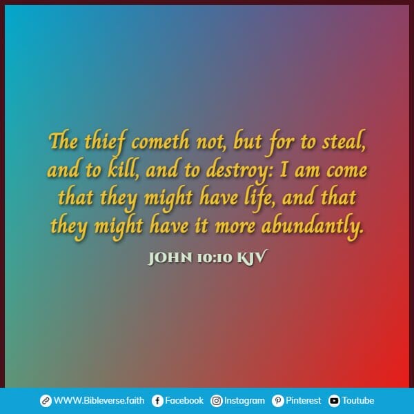 john 10 10 kjv bible verses about life